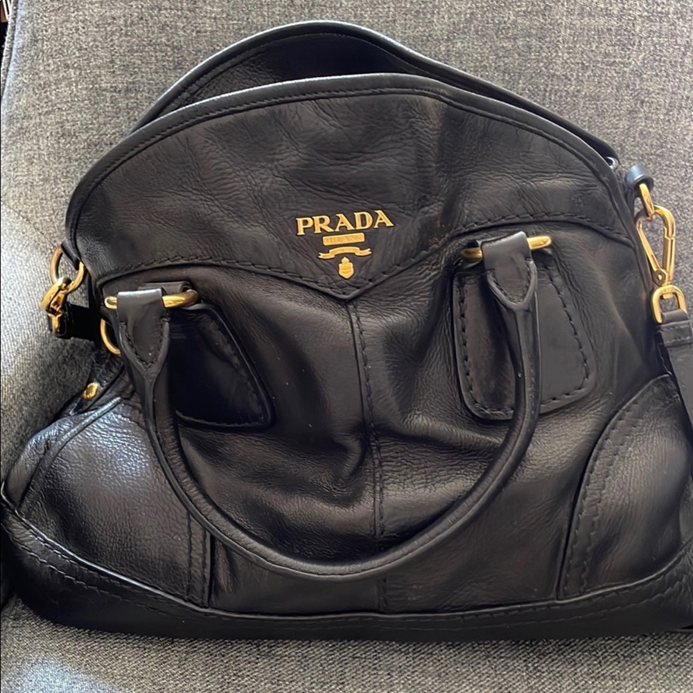Prada leather tote bags